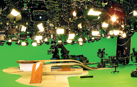 Ansicht des neuen ZDF-Nachrichtenstudios